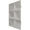 Ekena Millwork 19 5/8in. W x 19 5/8in. H Stratford EnduraWall Decorative 3D Wall Panel Covers 2.67 Sq. Ft. WP20X20STGBW - alternate 2